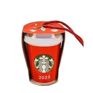 STARBUCKS 2025 CHRISTMAS ORNAMENT  BRAND NEW NWT